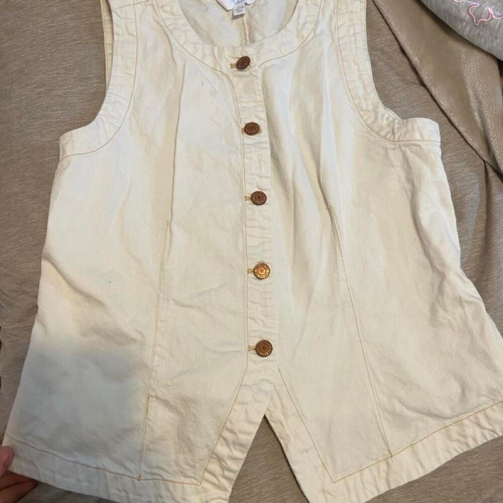 Time-and-tru Jean Vest Size L